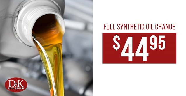 Synthetic oil change special